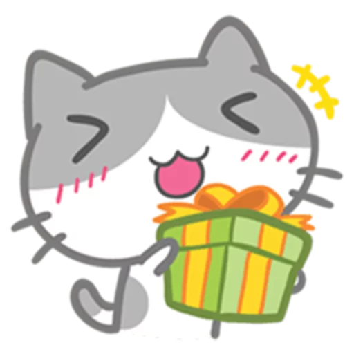 What does the cat say ... Meow sticker 🎁