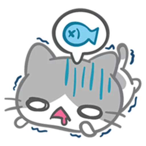 What does the cat say ... Meow sticker 😩