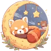 Red Pandas emoji 💤
