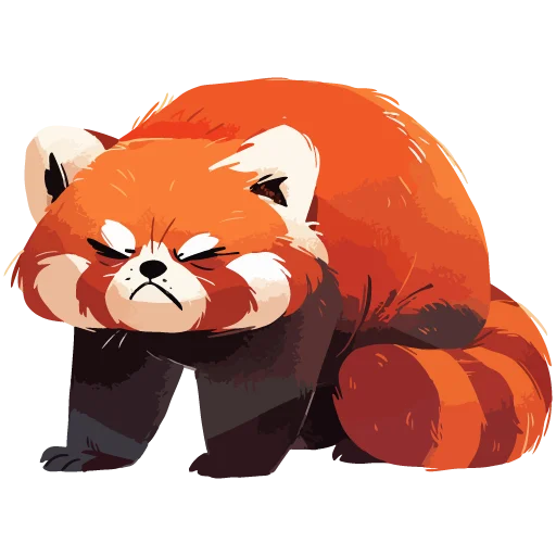 Red pandas emoji 😣