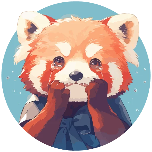 Red pandas emoji 😪