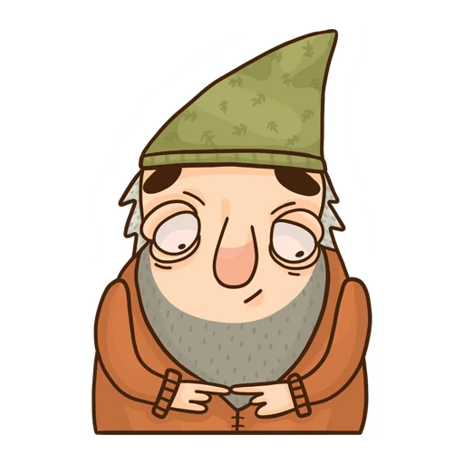Telegram stickers Grumpy Gnome