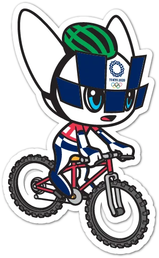 Summer Olympics 2020 Miraitowa stiker 🚵