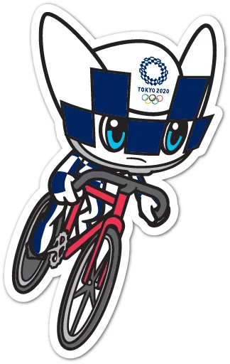 Summer Olympics 2020 Miraitowa stiker 🚴‍♂️