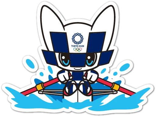 Summer Olympics 2020 Miraitowa stiker 🚣‍♀️