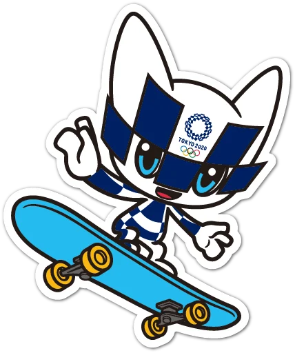 Summer Olympics 2020 Miraitowa stiker 🛹
