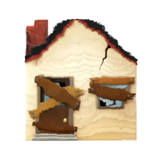 Oh no.. [Places] sticker 🏚️