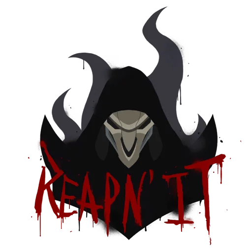 Overwatch Reaper Spray stiker ☠