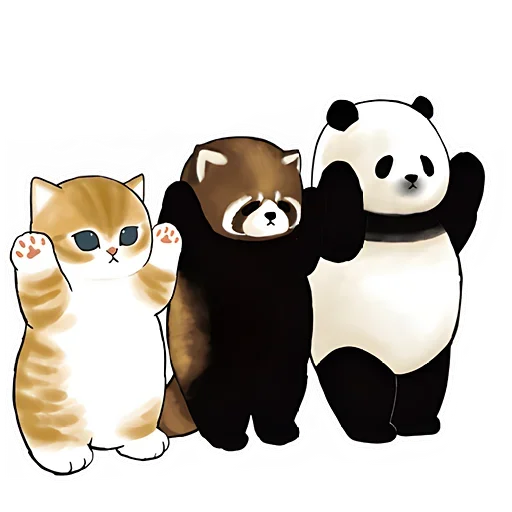 Панда и Котик emoji 🥺
