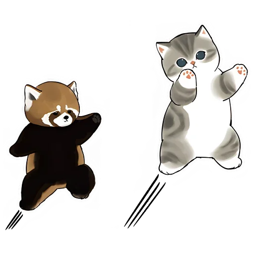 Панда и Котик emoji 😎