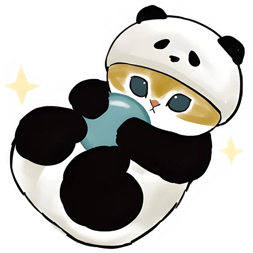 Панда и Котик emoji 🤪