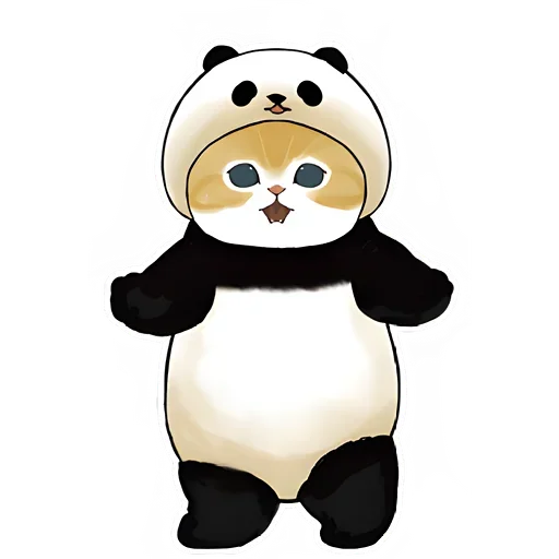 Панда и Котик emoji 😆