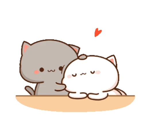 Telegram stiker «Mochi Mochi Peach Cat» ❤️