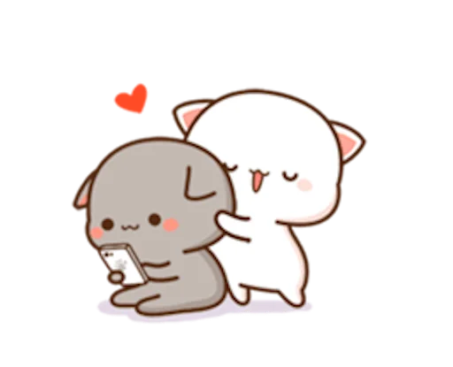 Telegram Sticker «Mochi Mochi Peach Cat» ❤️