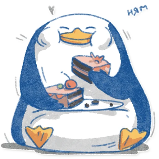 Pinguinki stiker 🍰