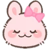 Эмодзи телеграм Pink Bunny