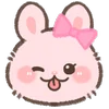 Pink Bunny emoji 😜