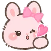 Pink Bunny emoji 😘