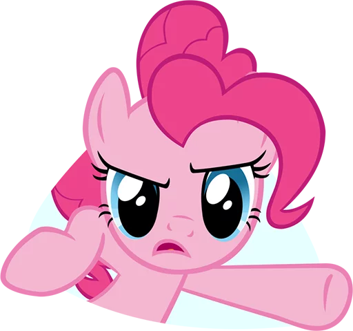 Pinki Pie Pony emoji 😠