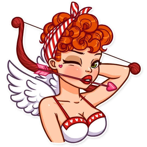 Telegram Sticker «Pin-up Girl» 