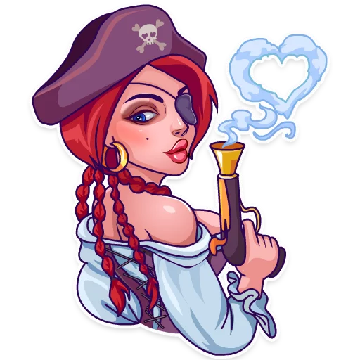 Rica the Pirate emoji ❤