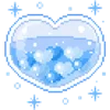 Pixel Art emoji 💙