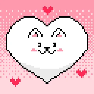 Pixel Cat emoji 😍