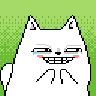 Pixel Cat emoji 😅