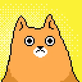 Pixel Cat emoji 🙄