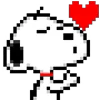 Эмодзи телеграм Pixel Snoopy
