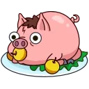 Telegram emojis Potter Pig