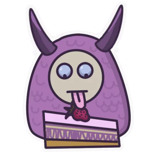 Telegram stickers Purple