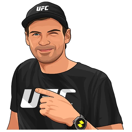 Telegram stickers PARIMATCH + UFC