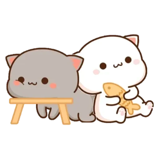 Telegram Sticker «Peach Goma Cats» 🙂