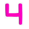 Розовый шрифт emoji 🎴
