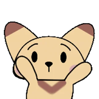 Telegramske naljepnice Pudding Fox☆