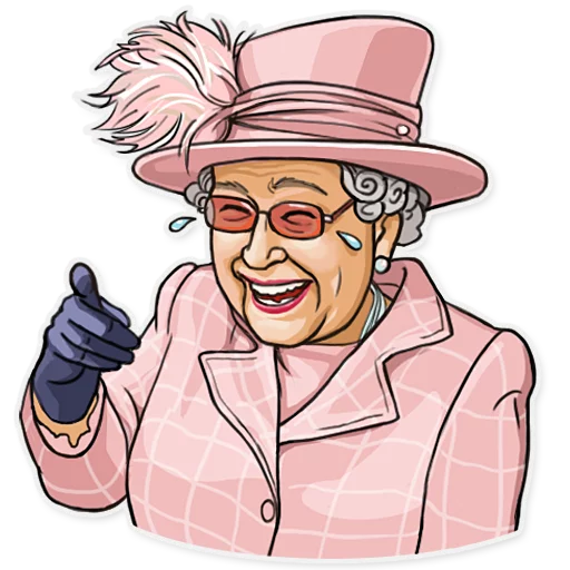 The Queen sticker 