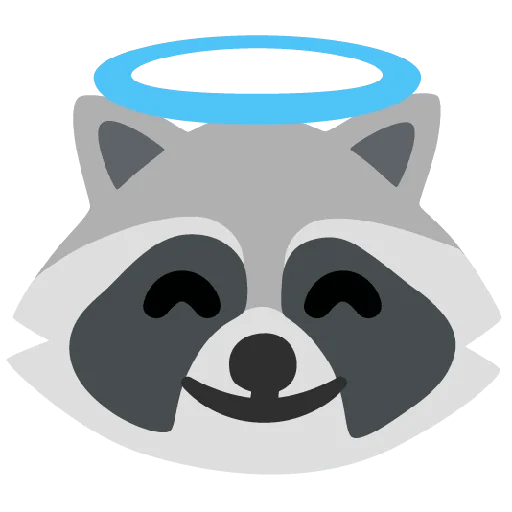 Telegram emojis Raccoon Emoji