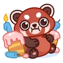 Red Panda Emoji emojis 🎂
