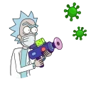 Rick and Morty stiker 🦠