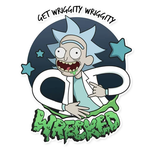 Telegram Sticker «Rick_Morty_and_Fans» 