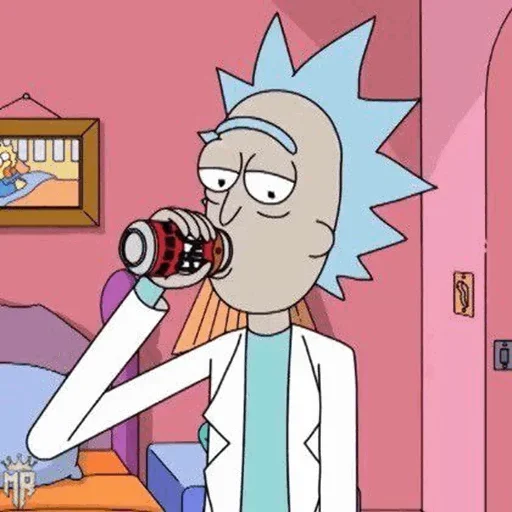 Rick and Morty sticker 🥤