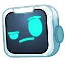Robo Emoji emoji 🤨
