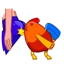 Rooster emoji 🍑