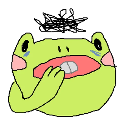 cursed frog Runta!! (runtadesu) stiker 💀