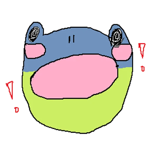 cursed frog Runta!! (runtadesu) sticker 😱