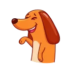 Telegram emoji Salchicha Dog