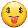 Samsung Emoji emoji 🤑