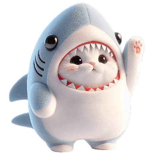 Пушистые акулы 3 emoji 👋
