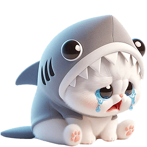Пушистые акулы 3 emoji 😭